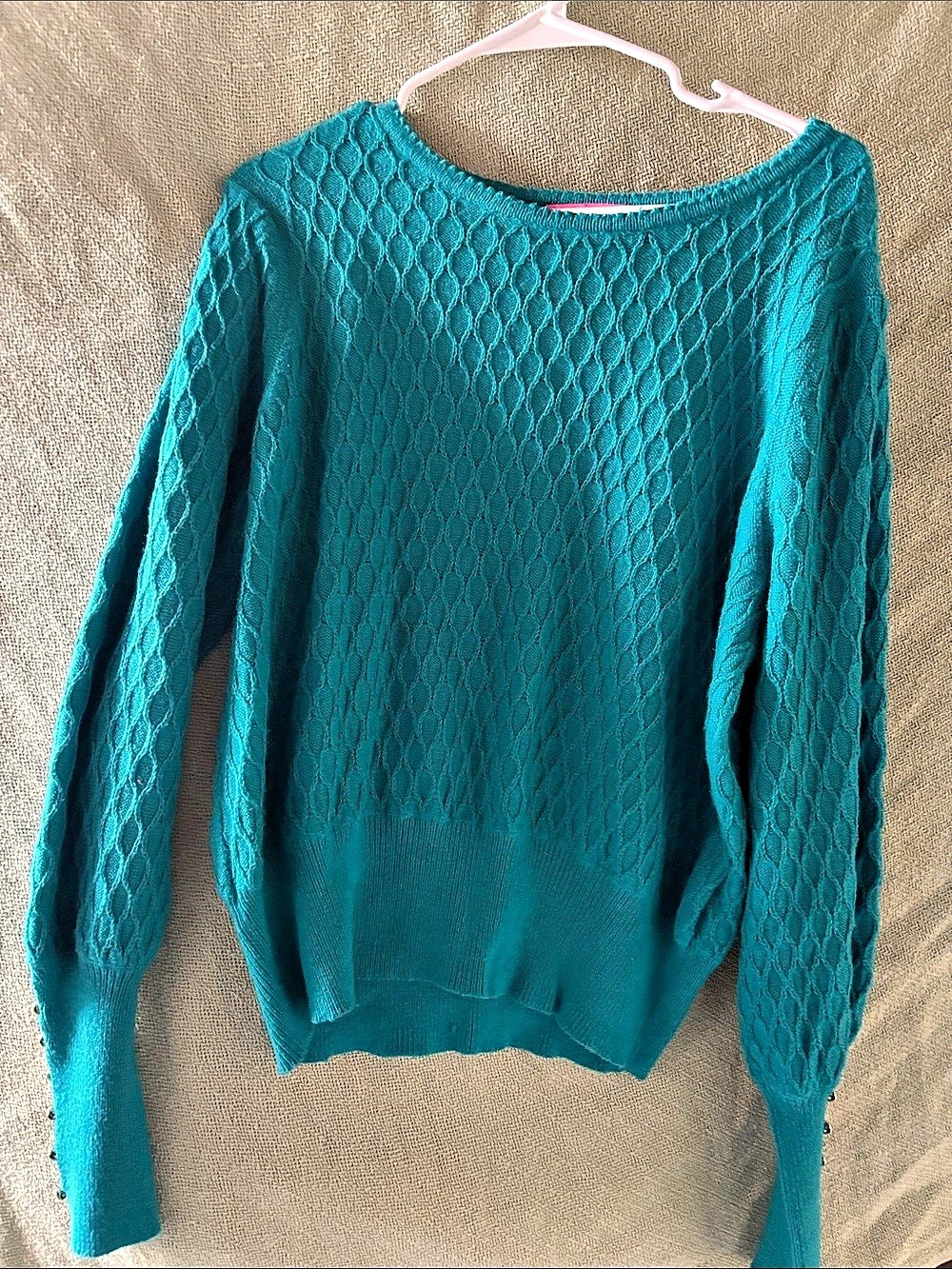Lilly Pulitzer Textured Crewneck Sweater in teal